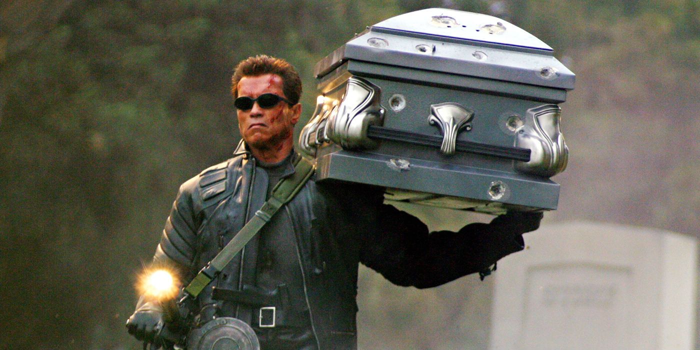 Terminator 3 Arnold Schwarzenegger T 800 Coffin Scene