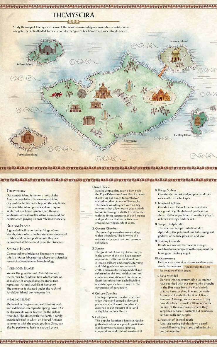 picture Map Themyscira Location wonder woman the way of the amazons