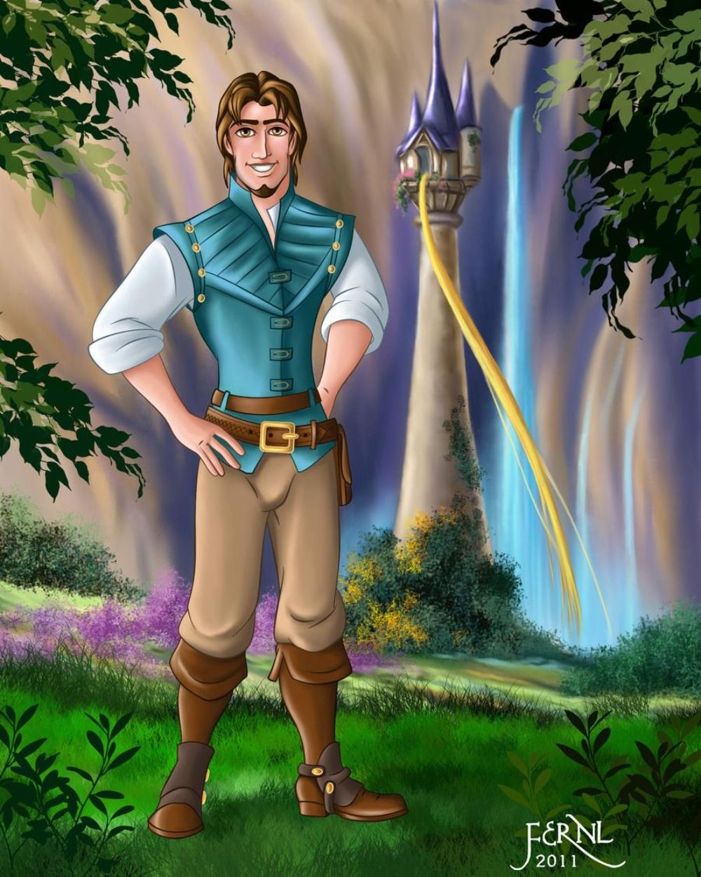 Disneys Tangled 10 Flynn Rider Fan Art Pieces That Remind Fans Why He Is Th...