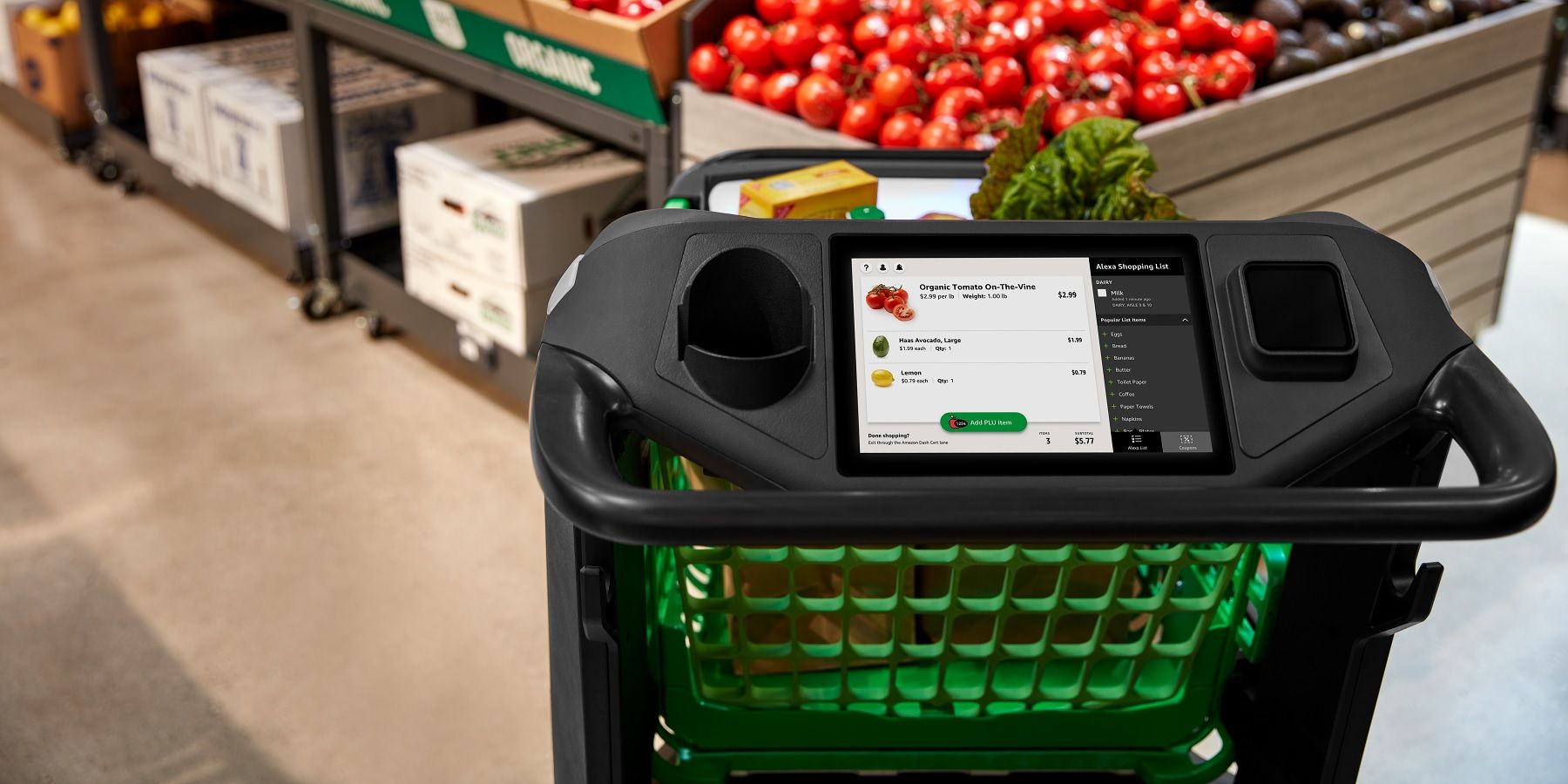 Amazon Dash Cart Doubles As A Cashier So Shoppers Can Check Out Quicker