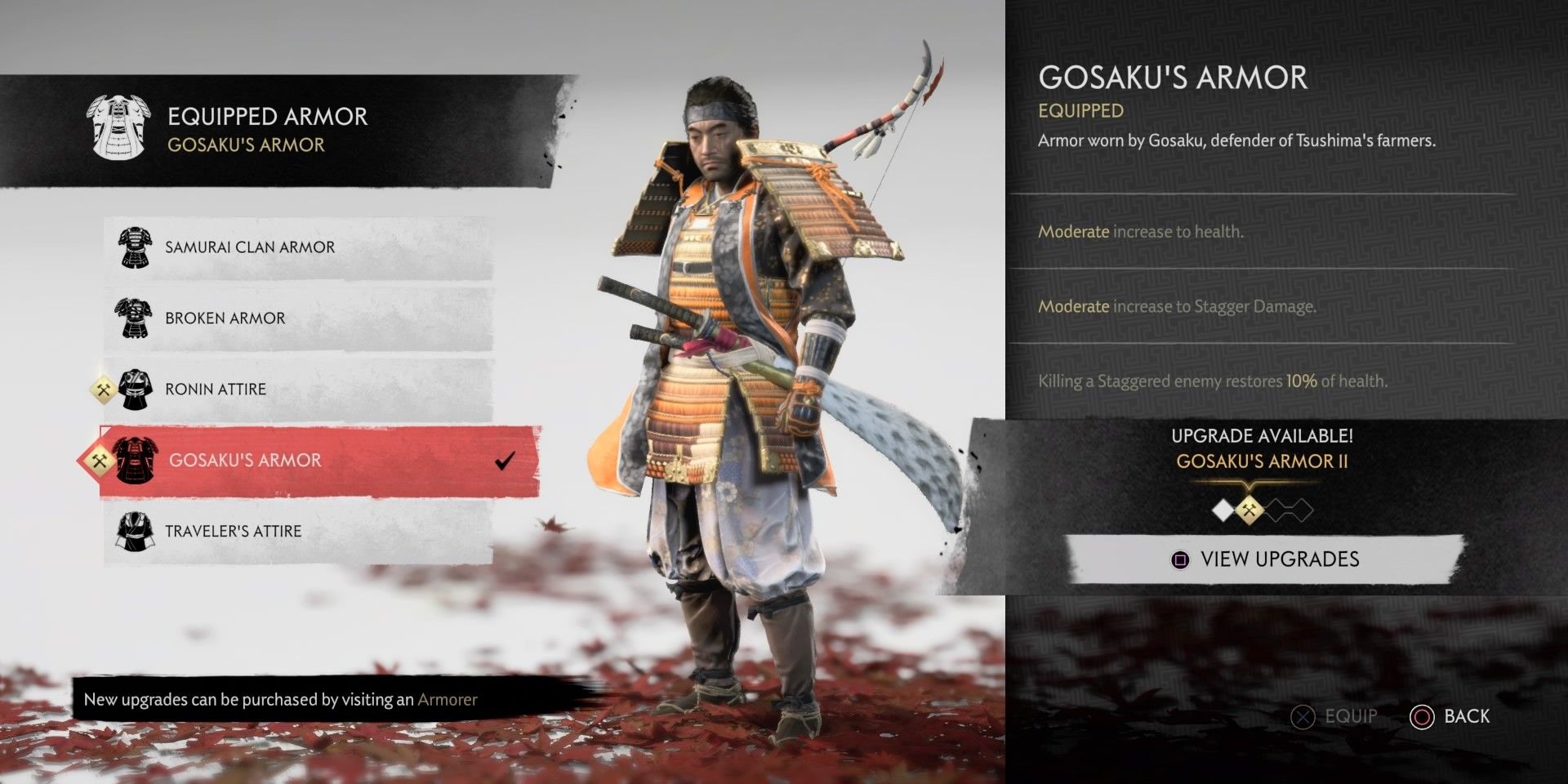 How To Get Gosaku S Armor In Ghost Of Tsushima Screen Rant   Ghost Of Tsushima Gosakus Armor 