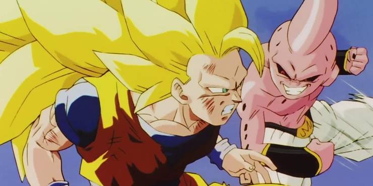 Goku und Kid Buu in Dragon Ball