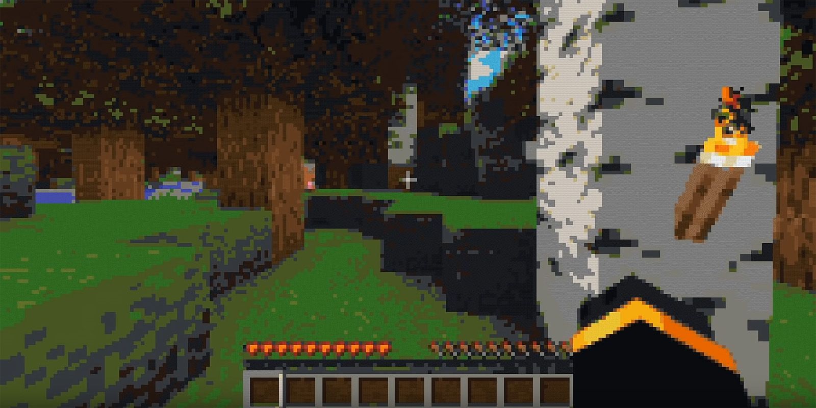 Minecraft Now Playable In Minecraft Using Blocks As Individual Pixels