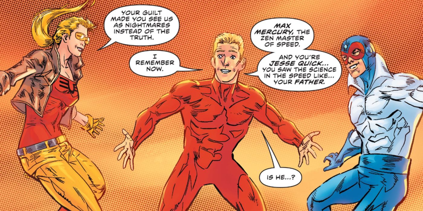 Flash reunited with Jesse Quick and Max Mercury cropped