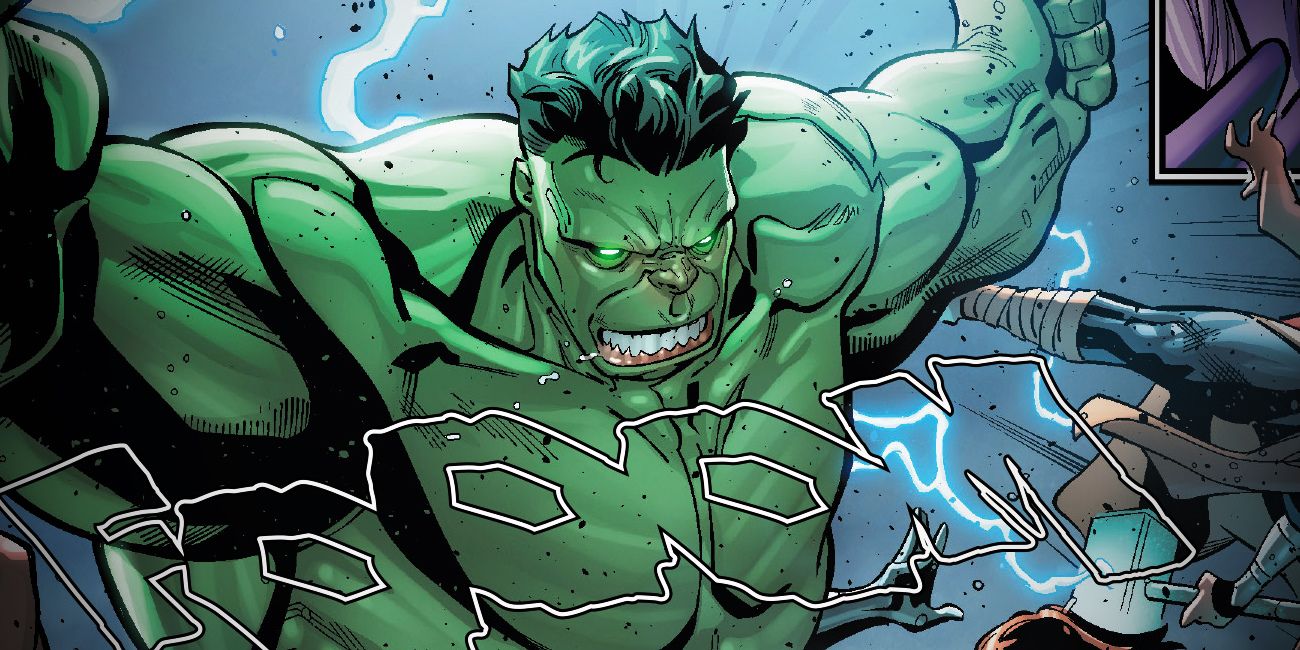 Hulk Glowing Eyes Comic Fight