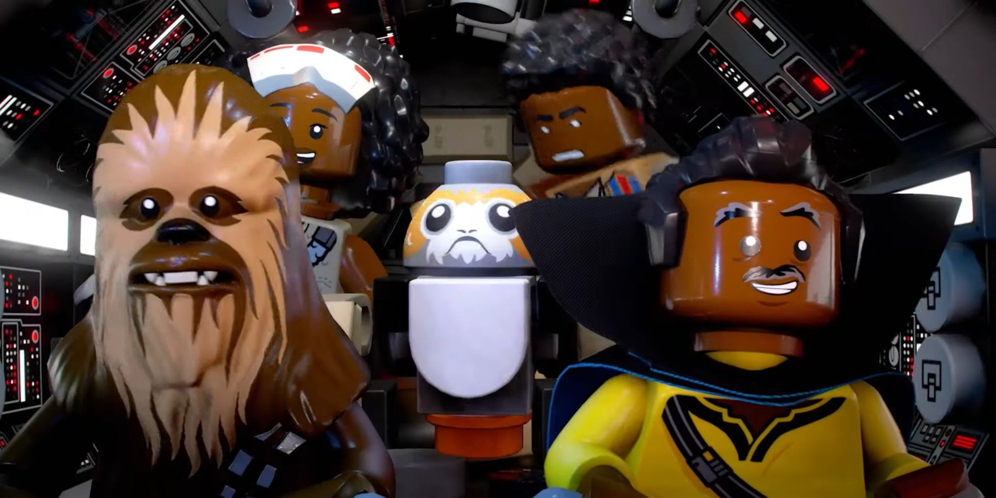 LEGO Star Wars Skywalker Saga Chewbacca Jannah Finn Porg Lando