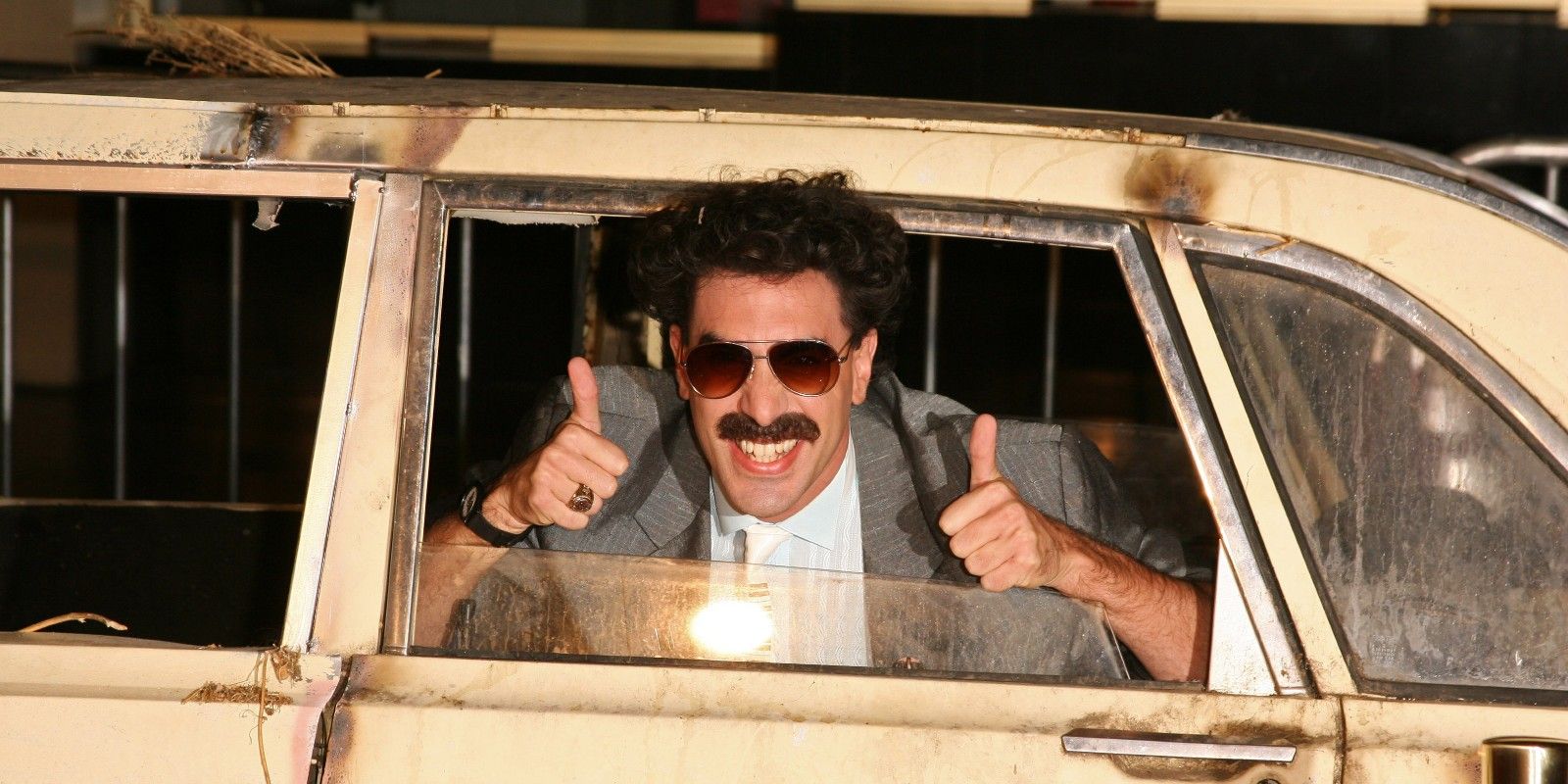 Sacha Baron Cohen Is Filming Something Dressed As Borat