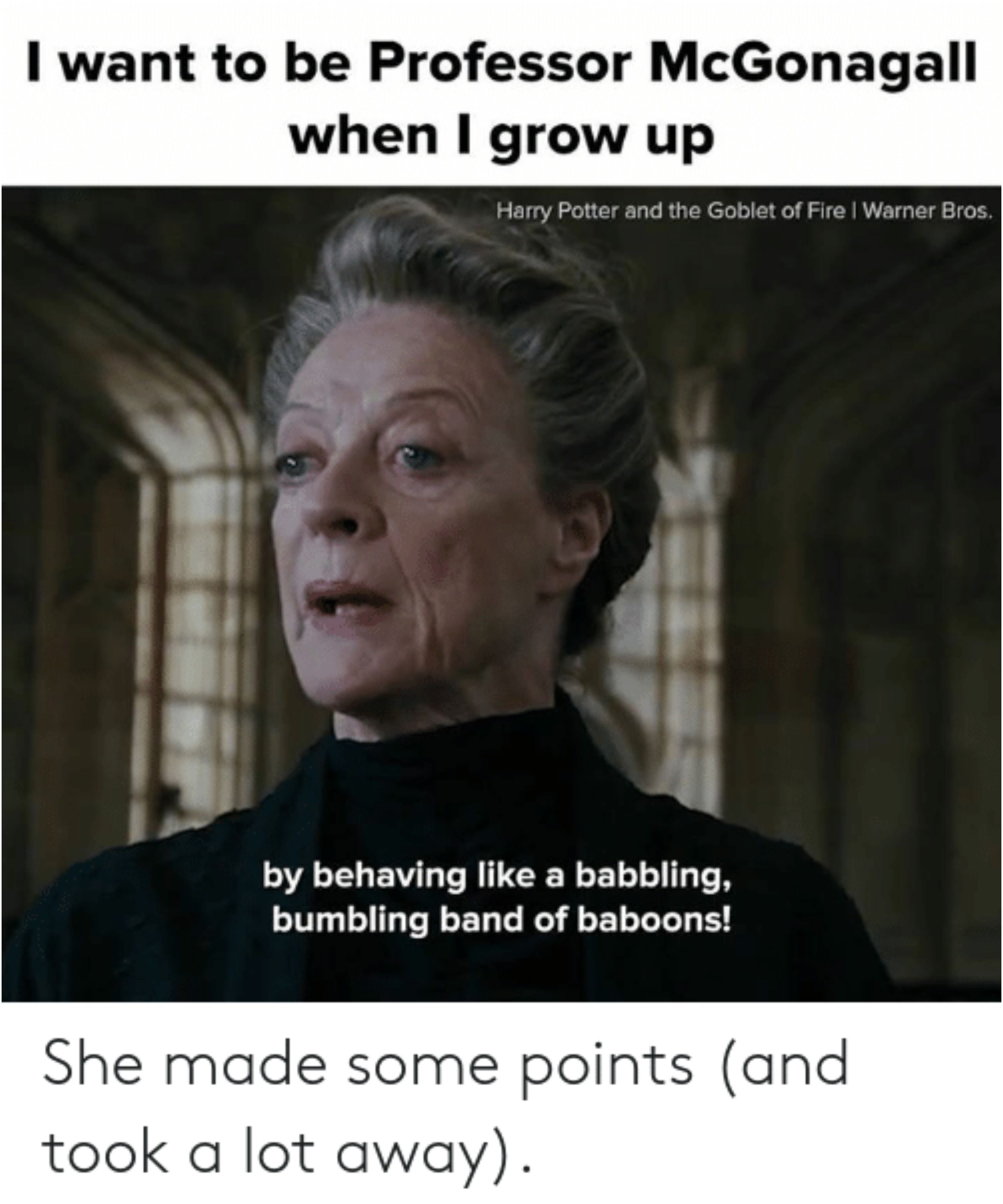 Harry Potter 10 Professor McGonagall Memes That Will Melt Fans Hearts
