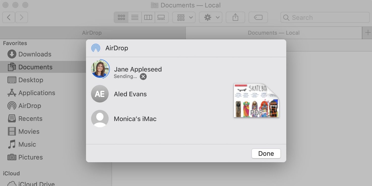 how to airdrop to a mac from iphone