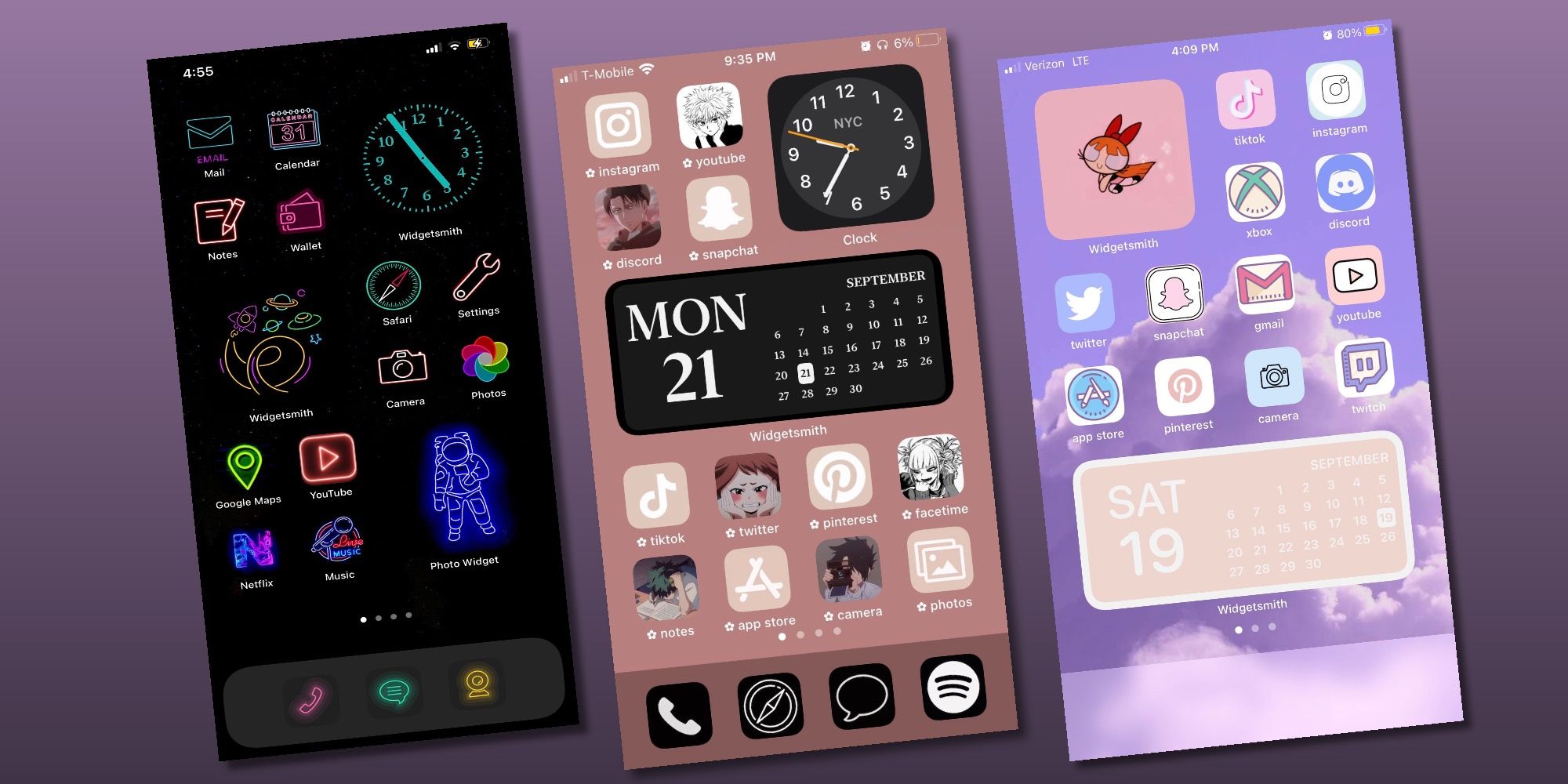 Best Most Creative Ios 14 Home Screen Designs Screen Rant