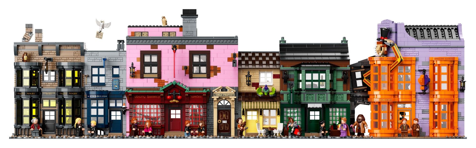 Massive Harry Potter Diagon Alley LEGO Set Launches With 16 Minifigures
