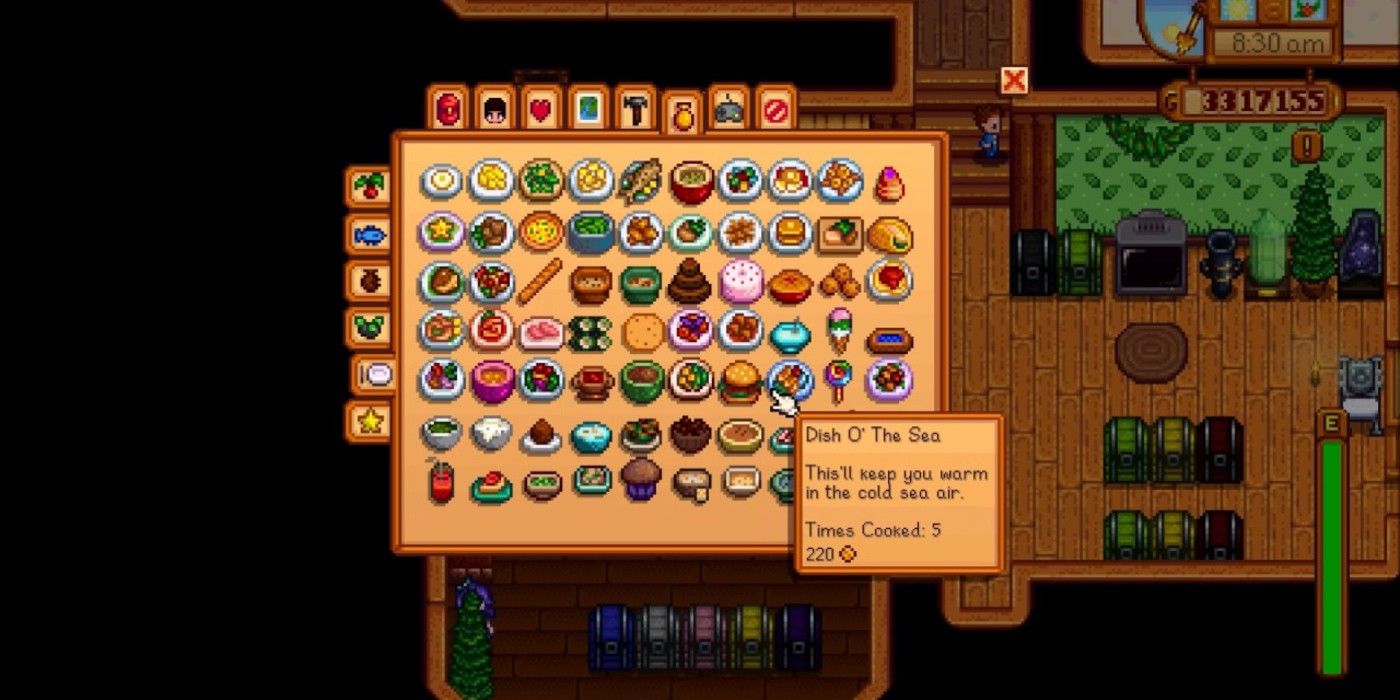 Stardew Valley All 74 Kitchen Recipes What The Meals Sell For