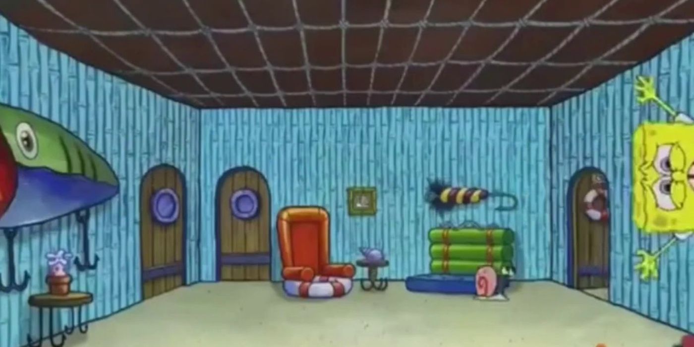 spongebob ghost living room