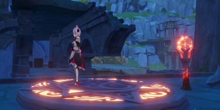 Genshin Impact How To Solve The Lingju Pass Geo Puzzle