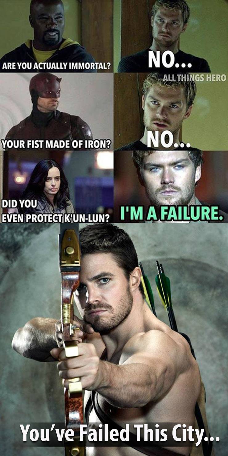 Green Arrow 10 Most Hilarious Memes Of All Time Screenrant Green Arrow 10 Most Hilarious Memes Of All Time Screenrant