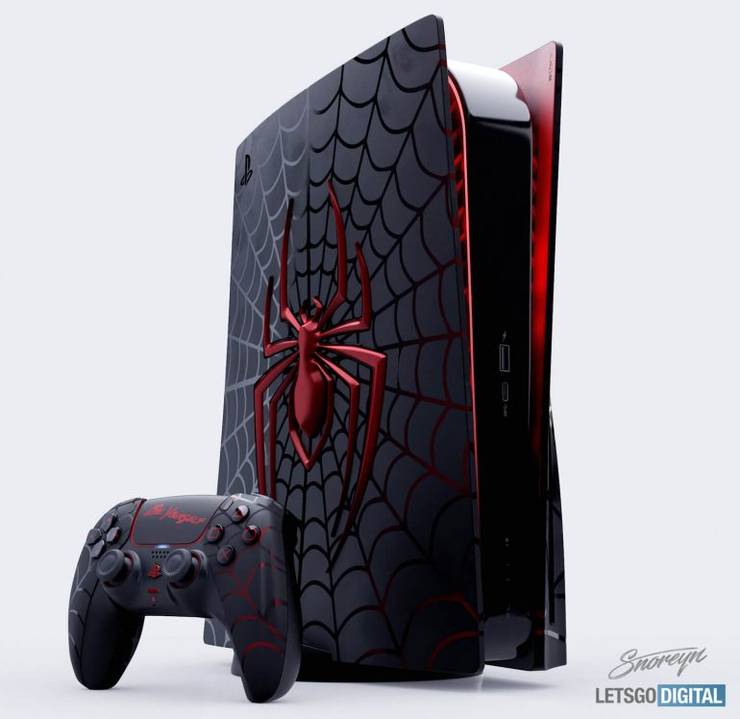 Spider Man Miles Morales Inspires Eye Catching Ps5 Custom Design