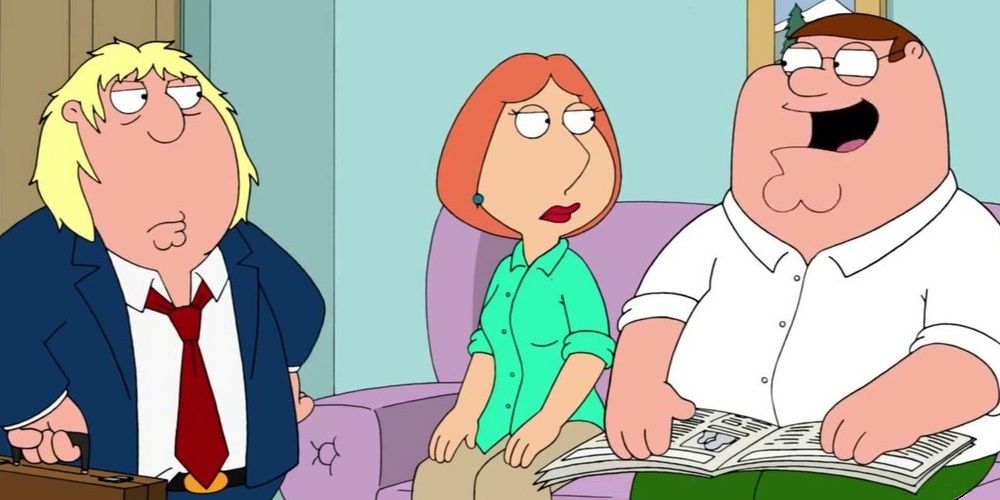 Peter Lois and Chris in Family Guy
