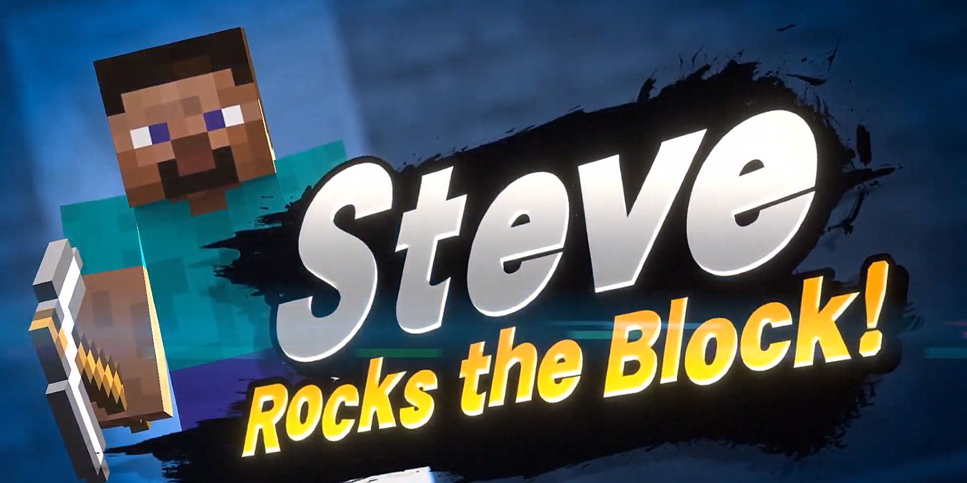 Super Smash Bros. Ultimate Minecraft Steve Crafting