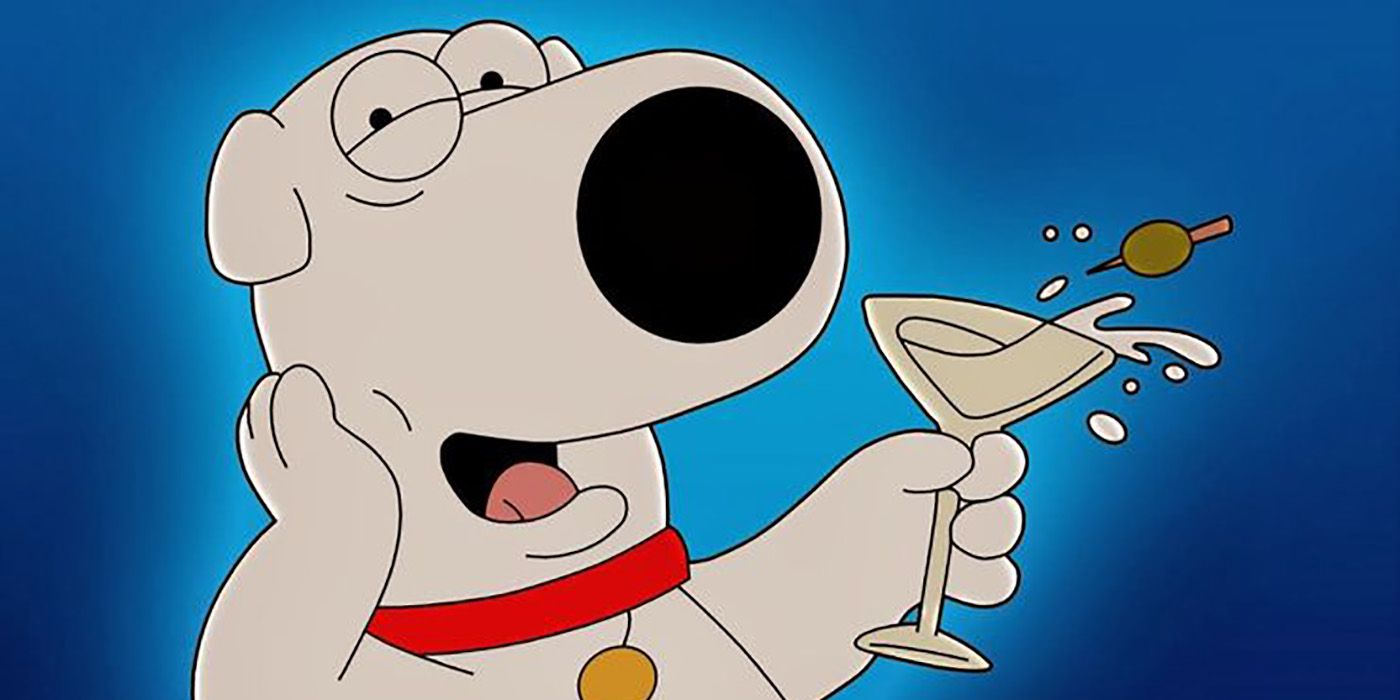 Brian Griffin On Family Guy: Martini. 
