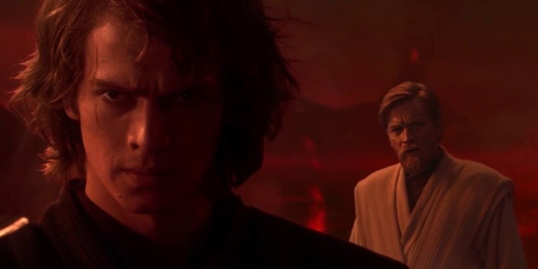 Anakin and Obi Wan in Revenge of the Sith