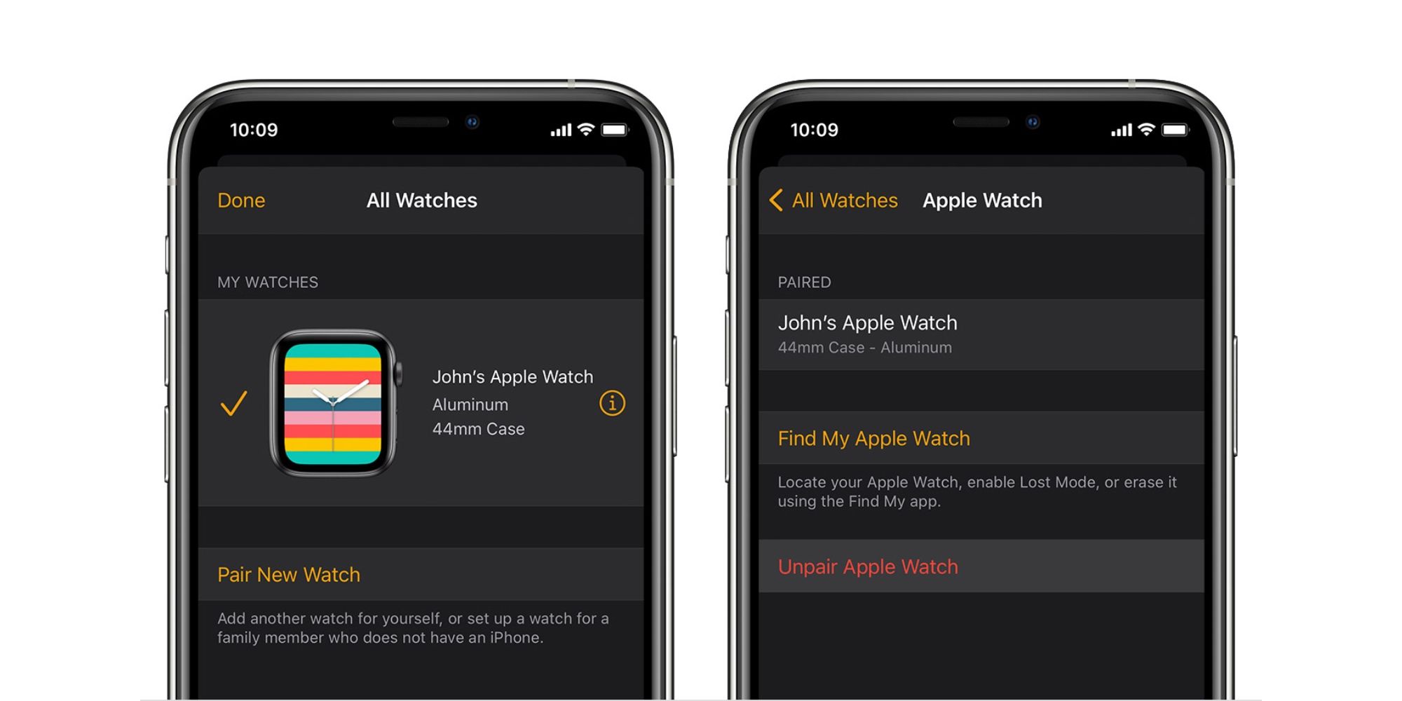 Unpair An Apple Watch From An iPhone 