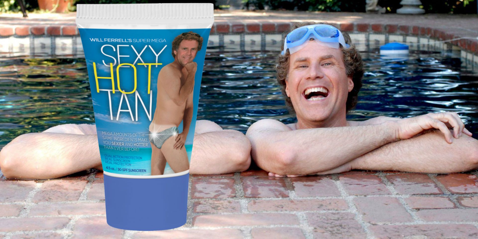 no joke will ferrell has an official sunscreen for a good cause mimic news will ferrell has an official sunscreen