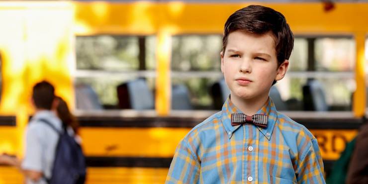 Iain Armitage as Sheldon Cooper in Young Sheldon sitcom