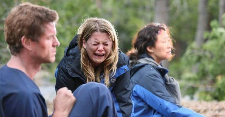 Ellen Pompeo, Sandra Oh, and Eric Dane in Grey's Anatomy.'s Anatomy."
