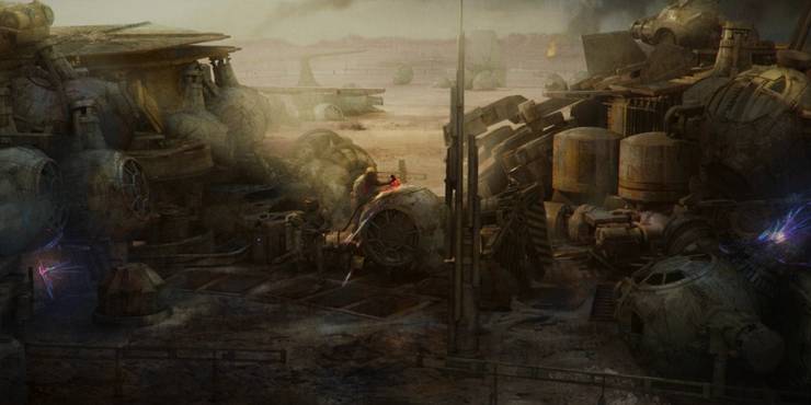 Mandalorian Concept Art Scrapyard