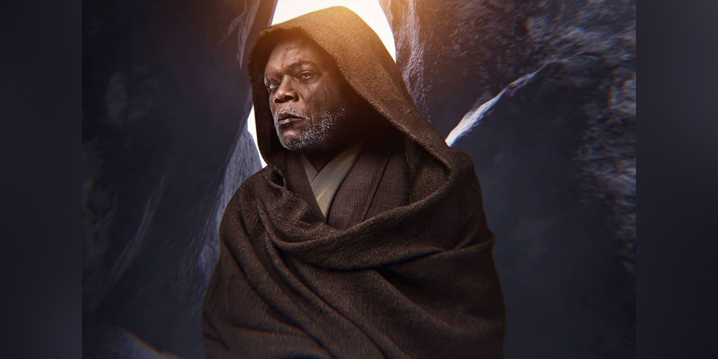 Mandalorian Season 2 Fan Poster Imagines Mace Windu as Baby Yoda’s Teacher