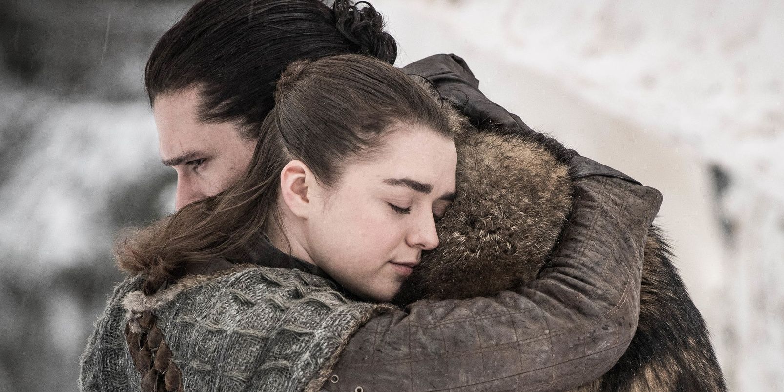 aRYA sTARKS REUNION wITH jON sNOW