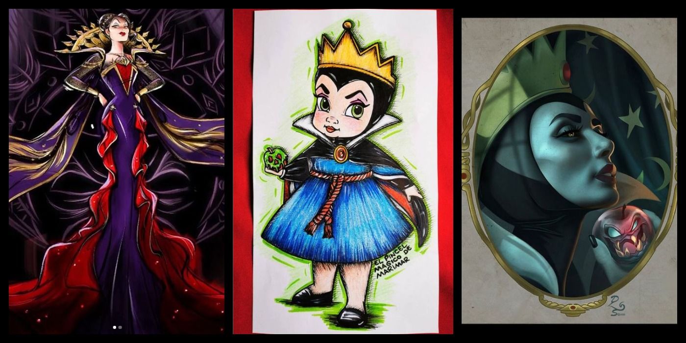 Disneys Snow White 10 Pieces Of Evil Queen Fan Art That Will Give You The Chills