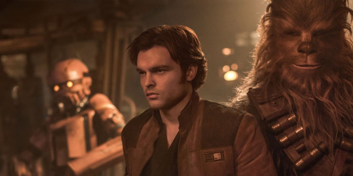 Han Solo and Chewbacca in a cantina