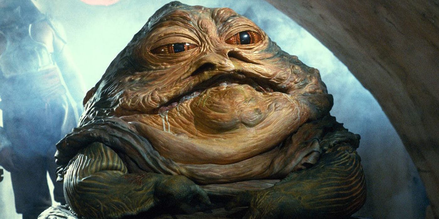 Jabba the Hutt in his palace