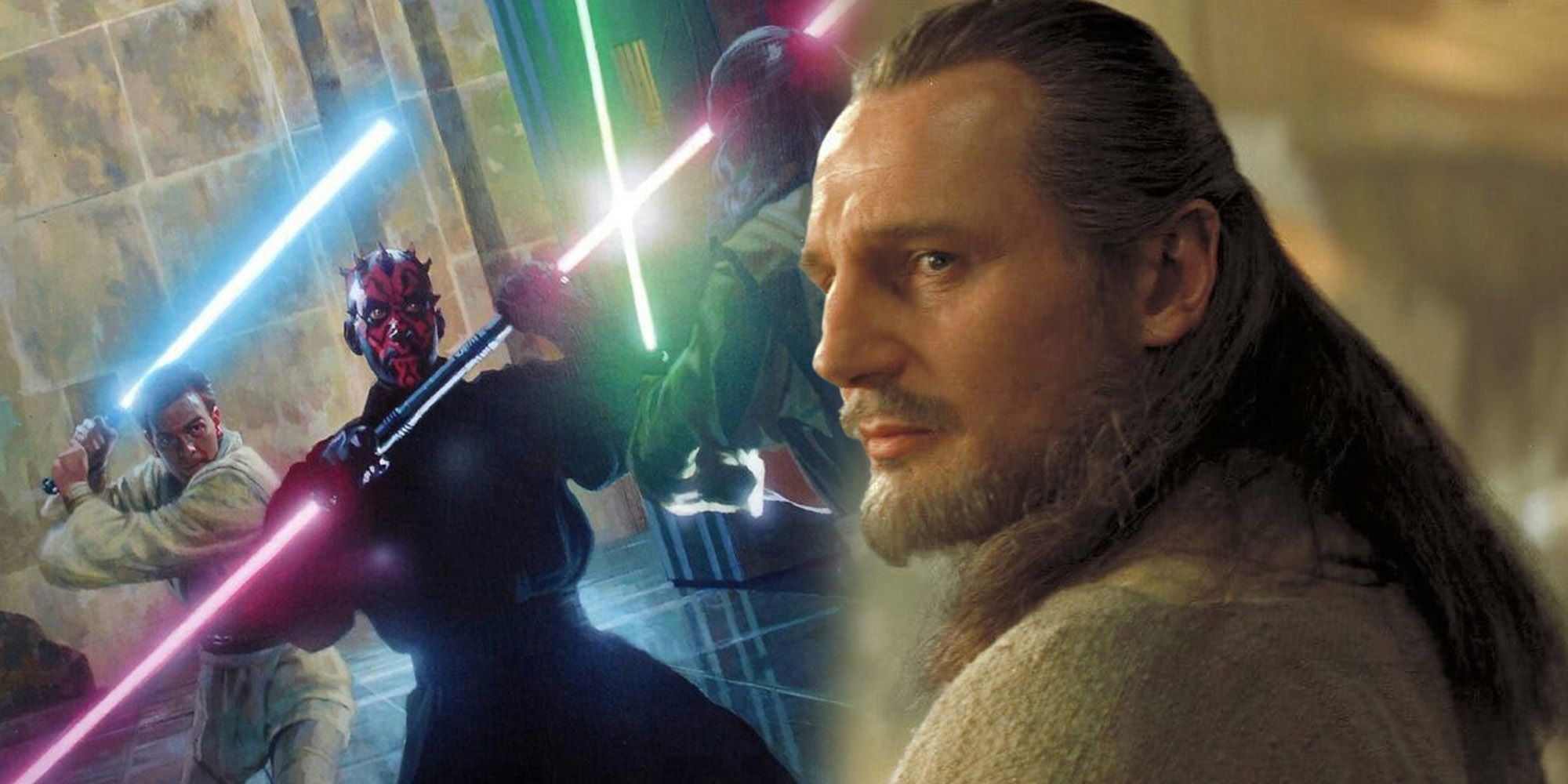 Star Wars: Why Qui-Gon & Obi-Wan Struggled Against Darth Maul