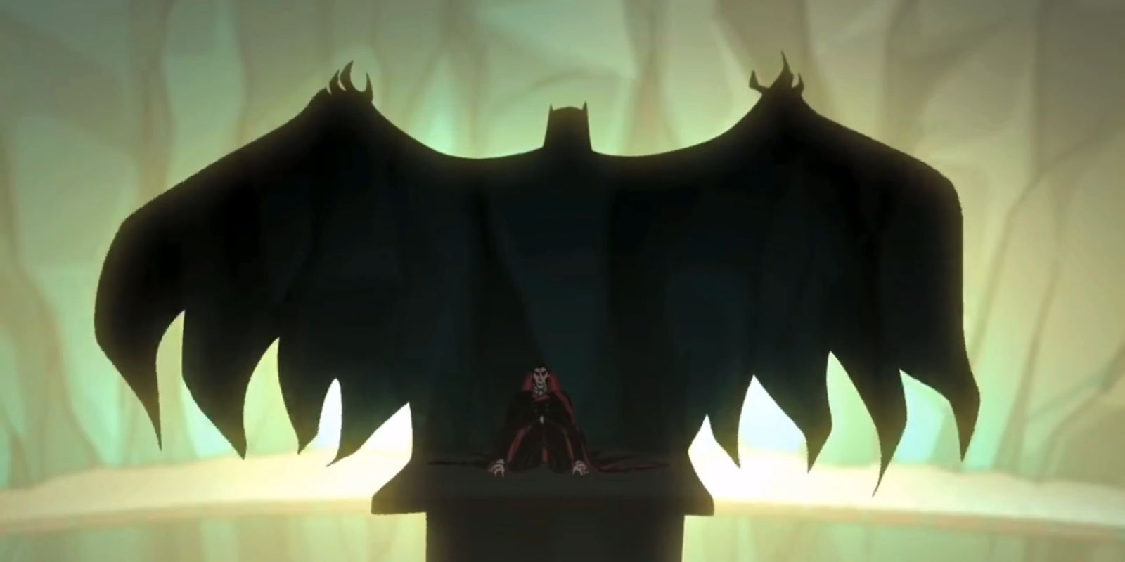 Batmans Shadow Enveloping Dracula The Batman VS Dracula