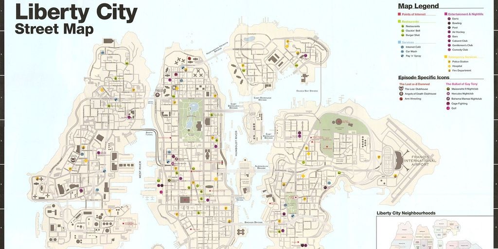 GTA IV Map 