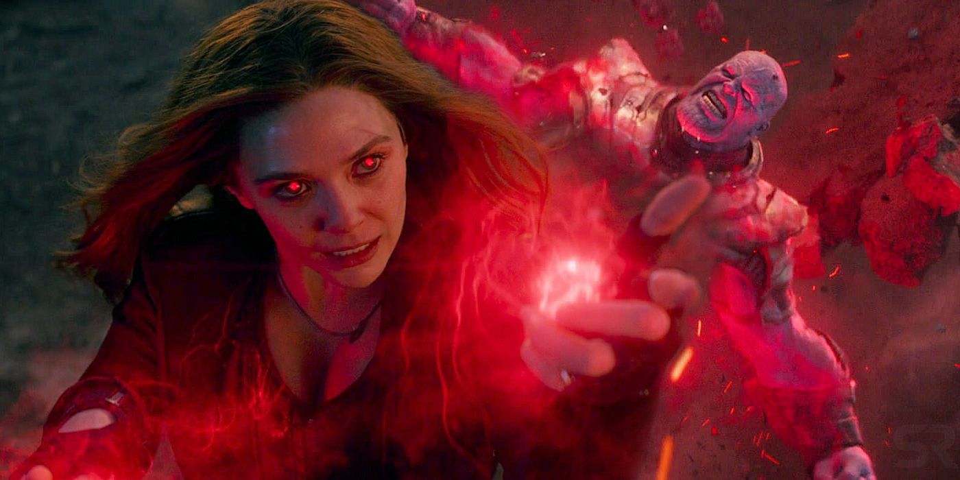 Scarlet Witch vs Thanos in Avengers Endgame