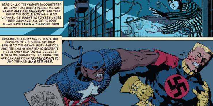 Isaiah Bradley: 10 Facts About The Black super Soldier USA Doesn't Want You To Know 14 Isiah Bradley Captain America Fighting Master Man.jpeg?q=50&fit=crop&w=740&h=370&dpr=1