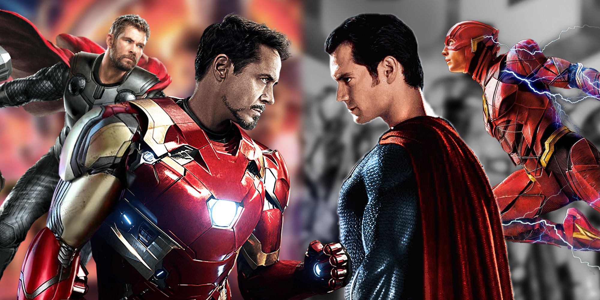 The MCU Avengers vs The DCEU Justice League