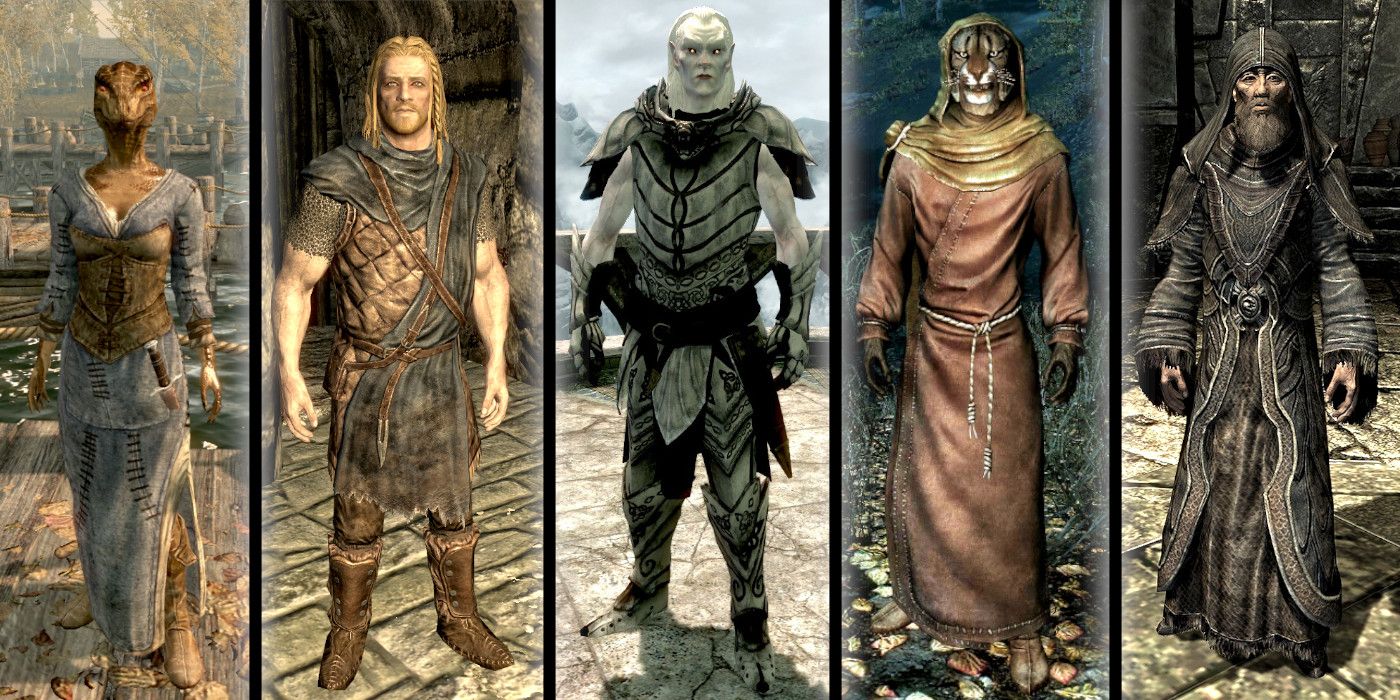 elder scrolls races compared to real life