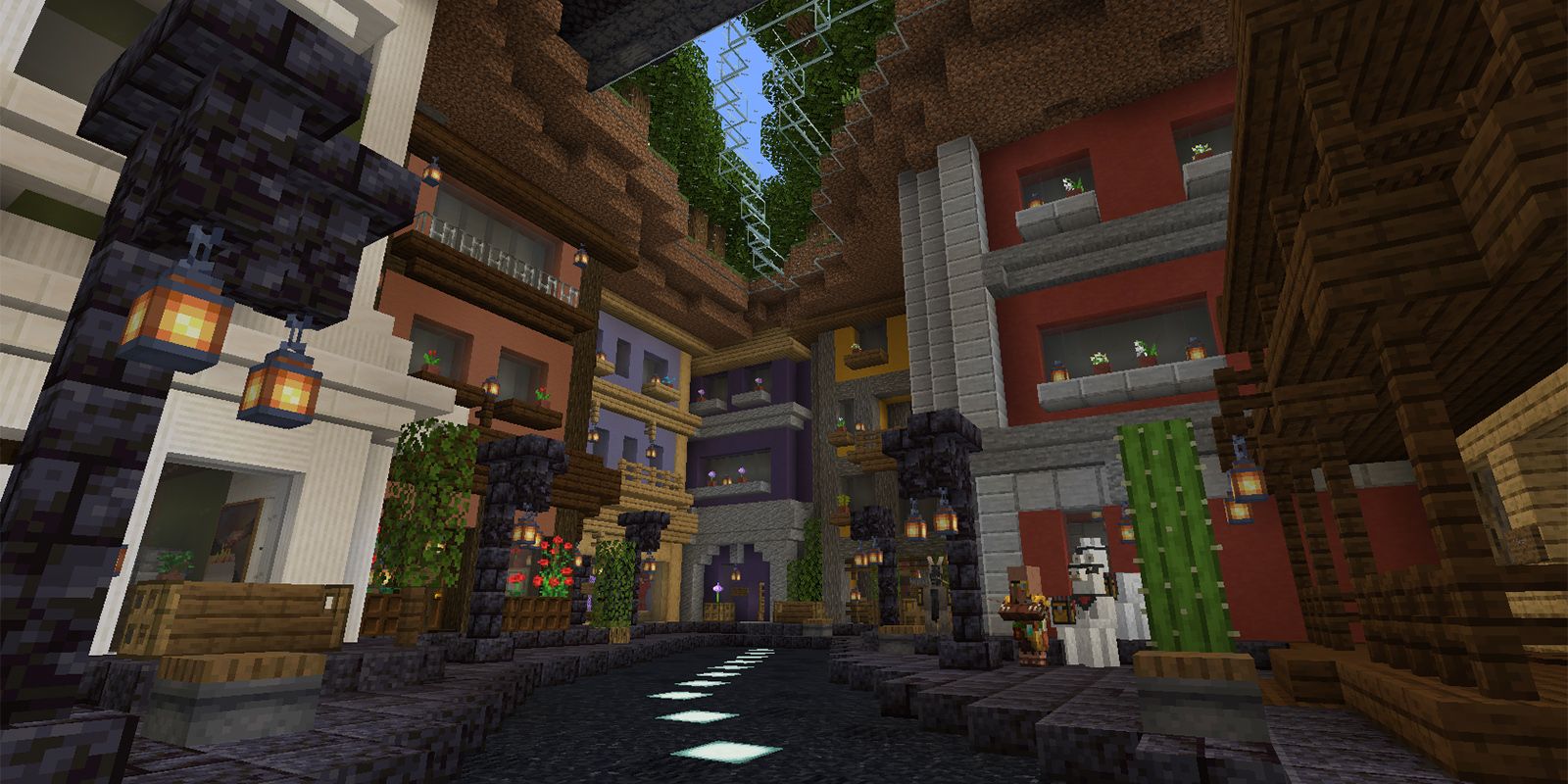  Minecraft  Ravine Hides a Small City  In Super Creative 