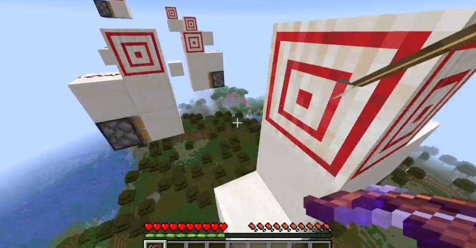 Minecraft Player Creates Target Block Course To Show Off Parkour Skills Minecraft Player Creates Target Block Course To Show Off Parkour Skills