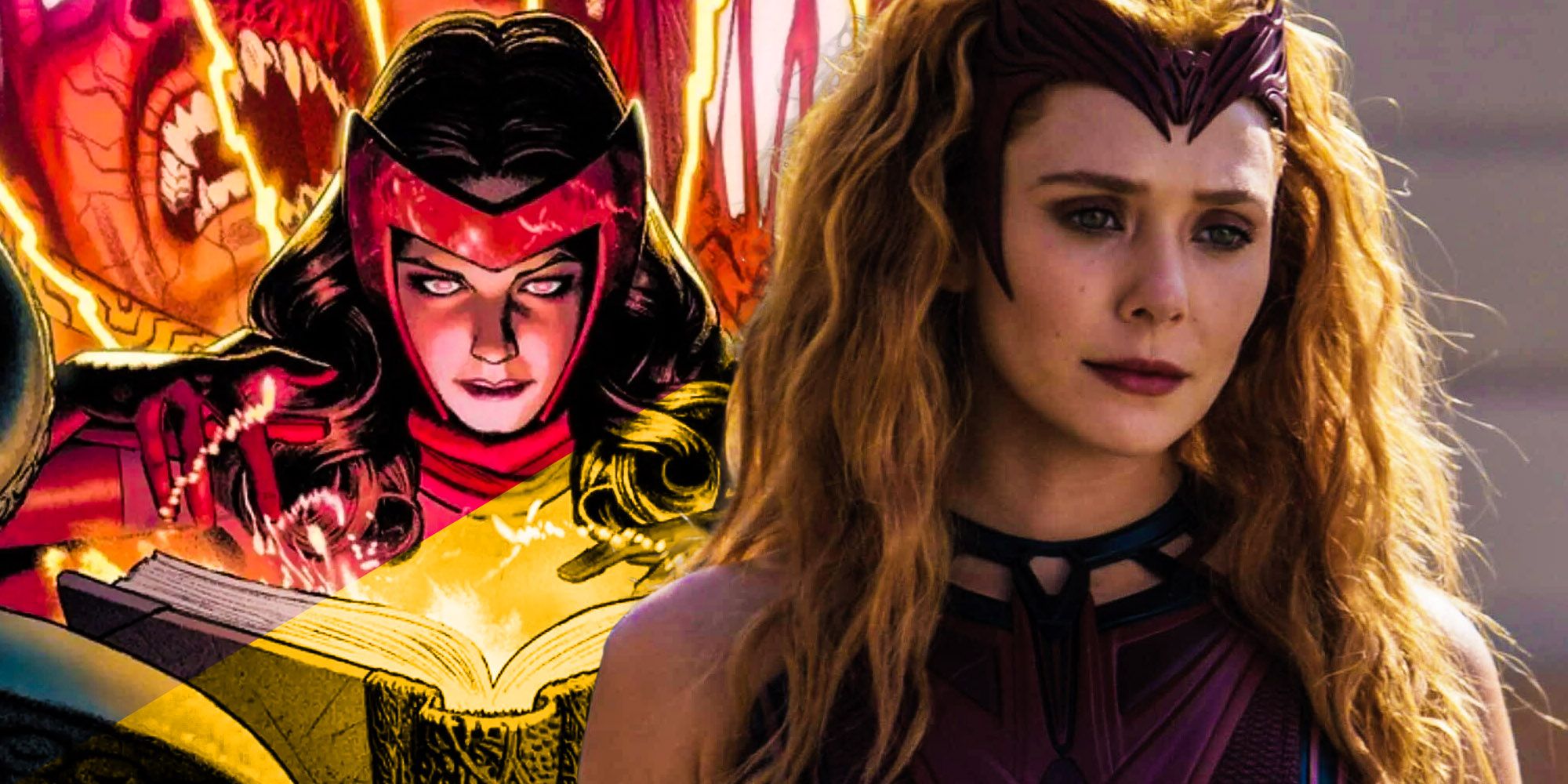 Scarlet witch Spells in the darkhold comics wandavision