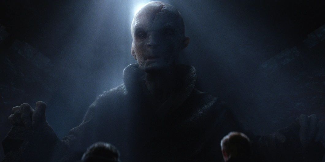 Snokes hologram in The Force Awakens