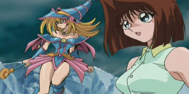 Yu-Gi-Oh! Tea and Dark Magician Girl duelling Crump 