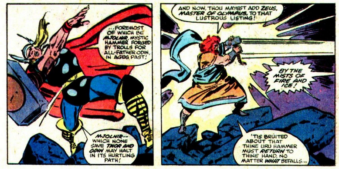 Thor vs Zeus Marvel Comics