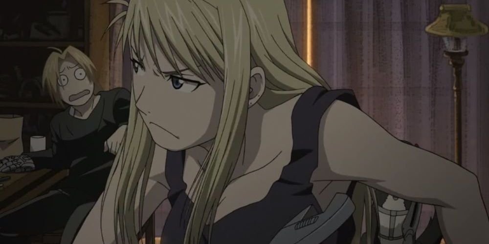 Winry and Edward From Full Metal Alchemist Brotherhood