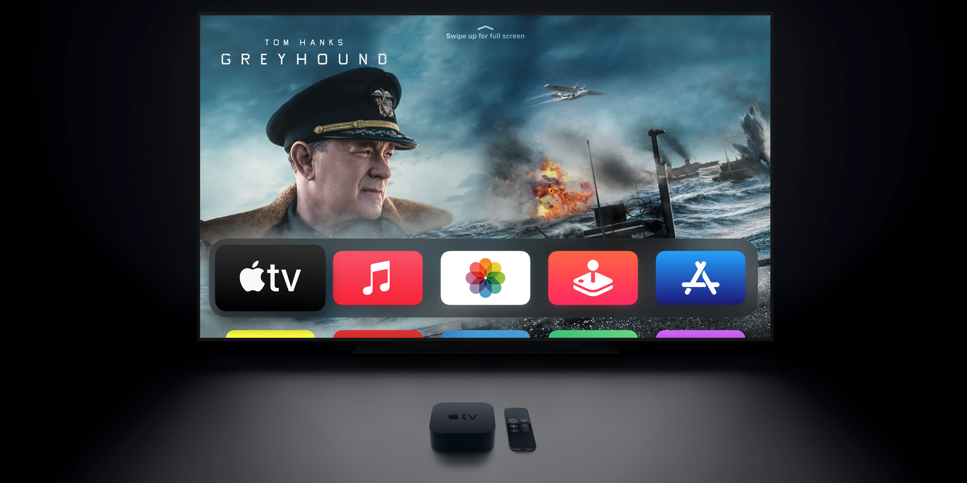 how to put full screen on apple tv