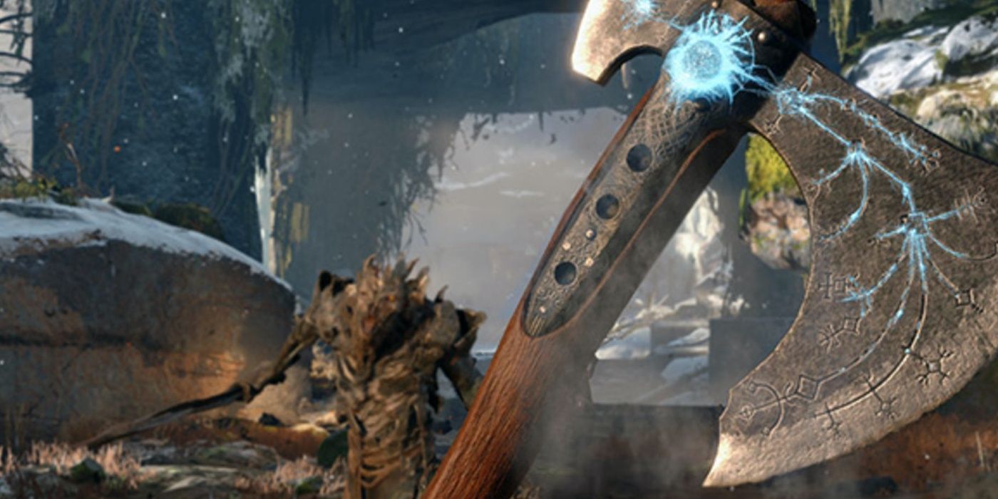 Kratos Leviathan Axe Added To Geralt S Arsenal In The Witcher 3 Mod